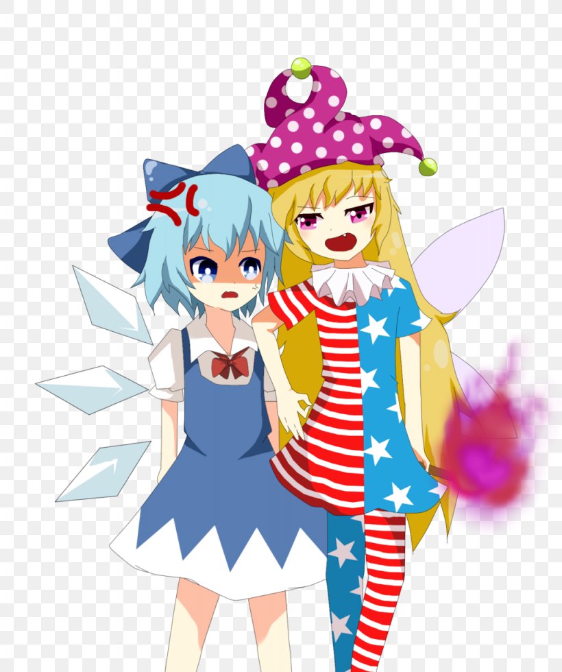 Fairy Wars Cirno Team Shanghai Alice Sakuya Izayoi, PNG, 1024x1225px, Fairy Wars, Art, Cartoon, Cirno, Clown Download Free