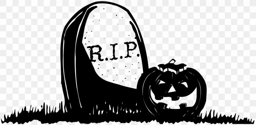 Halloween Headstone Cemetery Rest In Peace Clip Art, PNG, 1200x586px, Halloween, Black, Black And White, Brand, Cemetery Download Free