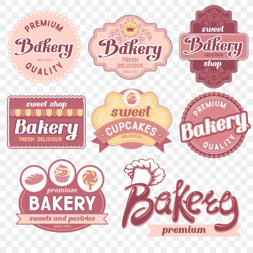 Bakery Label Stock Photography Clip Art, PNG, 5906x5906px, Bakery, Baking, Brand, Bread, Cupcake Download Free