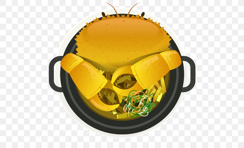 Crab Hot Pot Dish Meatloaf, PNG, 500x500px, Crab, Cartoon, Cook, Cuisine, Dish Download Free