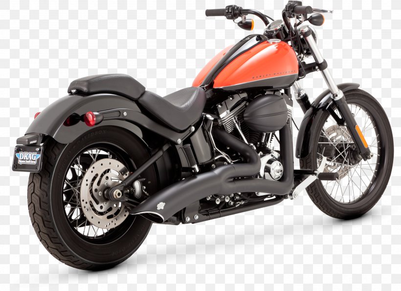 Exhaust System Softail Harley-Davidson FLSTF Fat Boy Vance & Hines, PNG, 2758x2004px, Exhaust System, Automotive Exhaust, Automotive Exterior, Automotive Tire, Automotive Wheel System Download Free