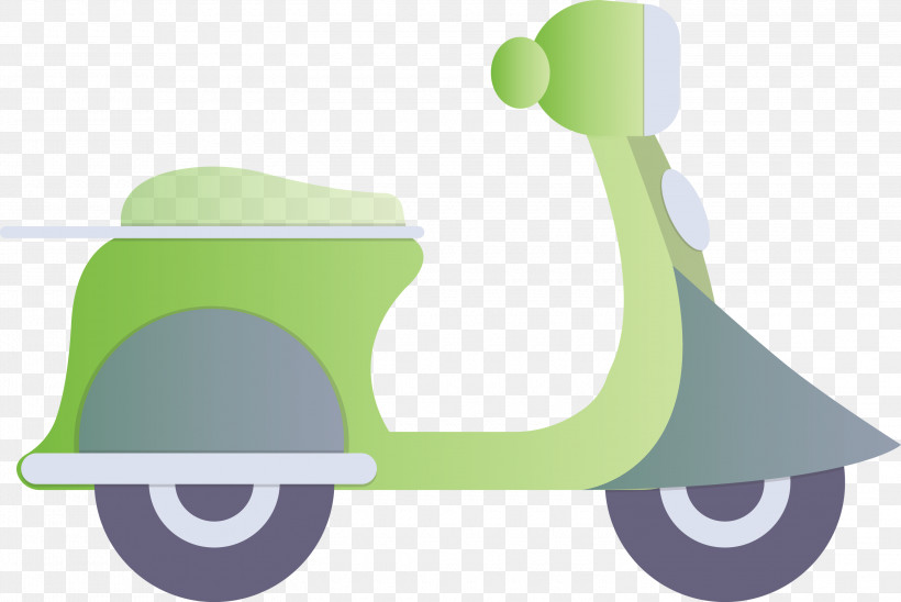 Motorcycle Moto, PNG, 3000x2008px, Motorcycle, Green, Moto, Scooter, Transport Download Free