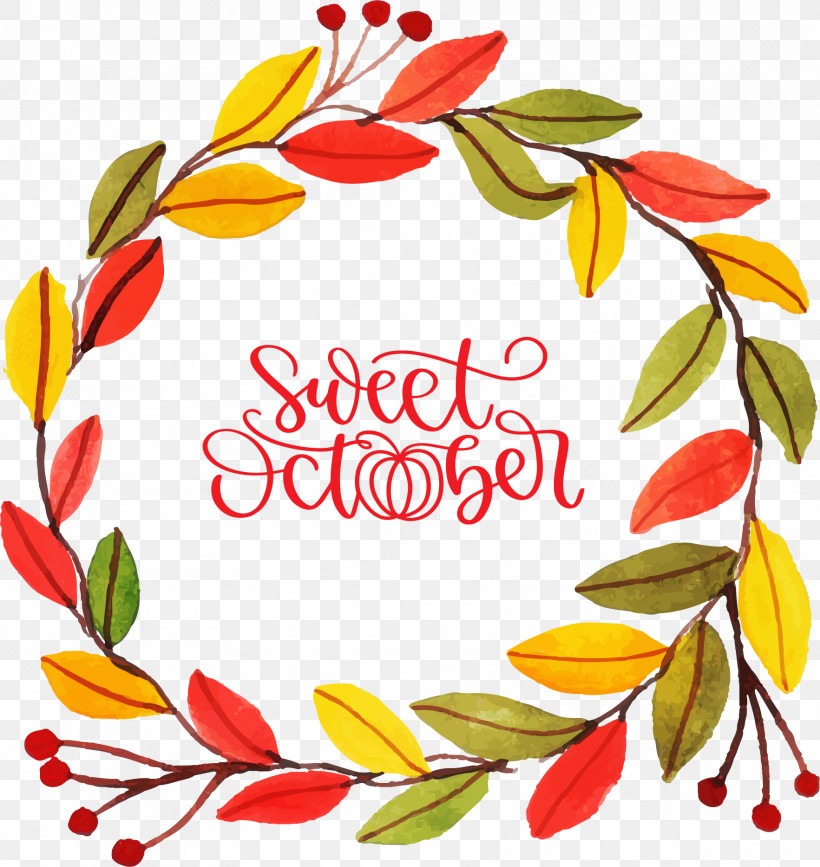 Sweet October October Autumn, PNG, 1765x1868px, October, Autumn, Autumn Wreath, Drawing, Fall Download Free