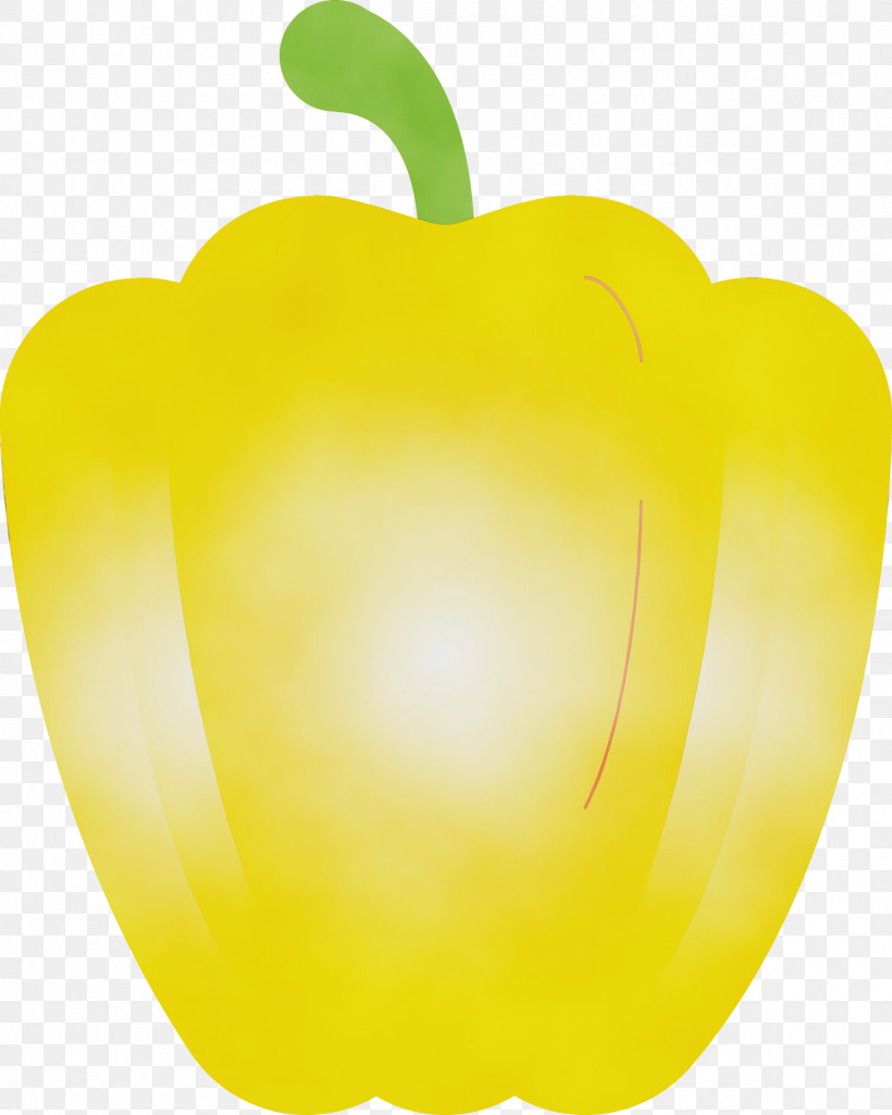 Bell Pepper Yellow Green Fruit Plant, PNG, 2400x3000px, Paprika, Apple, Bell Pepper, Capsicum, Food Download Free