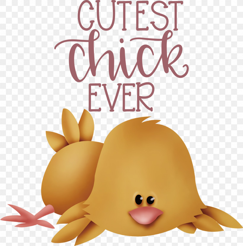 Happy Easter Cutest Chick Ever, PNG, 2958x3000px, Happy Easter, Beak, Biology, Birds, Cartoon Download Free
