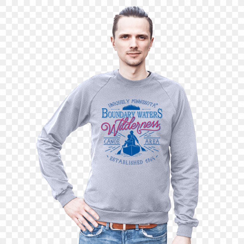 T-shirt Hoodie Sweater Sleeve Crew Neck, PNG, 1000x1000px, Tshirt, Blue, Bluza, Brand, Clothing Download Free