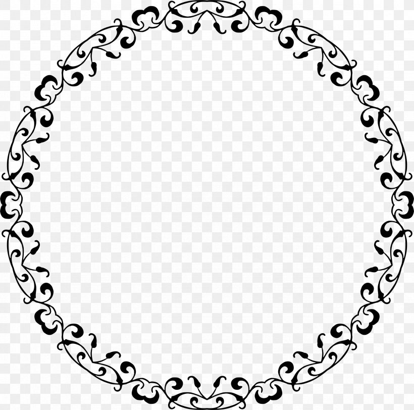 Borders And Frames Clip Art, PNG, 2354x2332px, Borders And Frames, Area, Black, Black And White, Body Jewelry Download Free