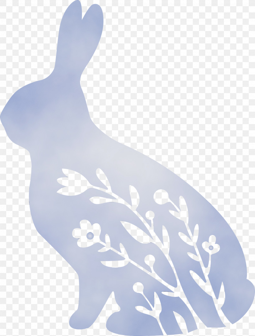 Rabbit Hare Rabbits And Hares Animal Figure Tail, PNG, 2270x3000px, Floral Bunny, Animal Figure, Easter Day, Floral Rabbit, Hare Download Free