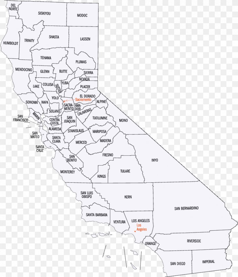 Southern California Northern California World Map Zip Code Png