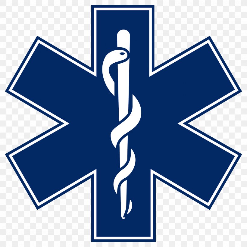 Star Of Life Emergency Medical Services Emergency Medical Technician Paramedic Clip Art, PNG, 2000x2000px, Star Of Life, Ambulance, Area, Brand, Decal Download Free