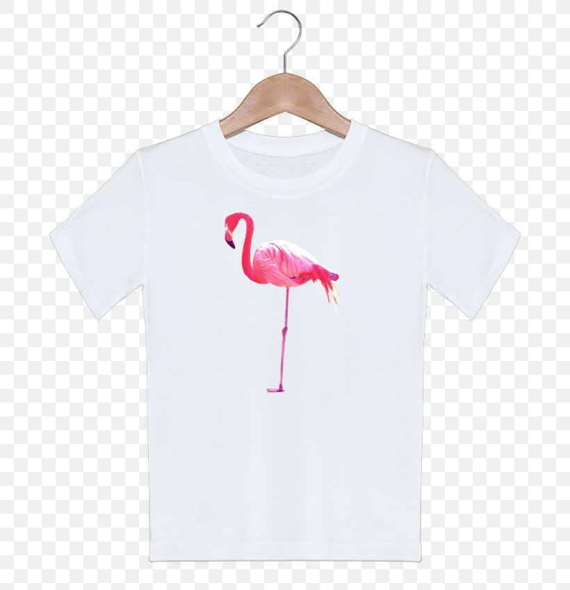 T-shirt Greater Flamingo Douchegordijn Sleeve Beak, PNG, 690x850px, Tshirt, Bag, Beak, Bird, Clothing Download Free