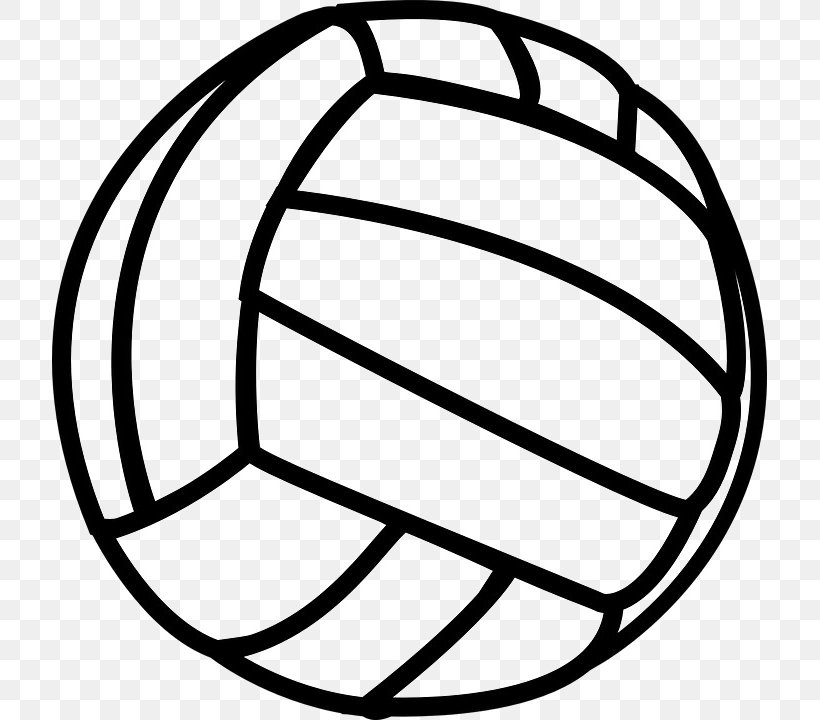 Clip Art Volleyball Openclipart Image, PNG, 715x720px, Volleyball, Ball, Black And White, Document, Line Art Download Free