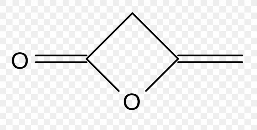 Diketene Oxetane Methylene Ethenone Beta-Propiolactone, PNG, 1024x519px, Diketene, Area, Betapropiolactone, Black And White, Diagram Download Free