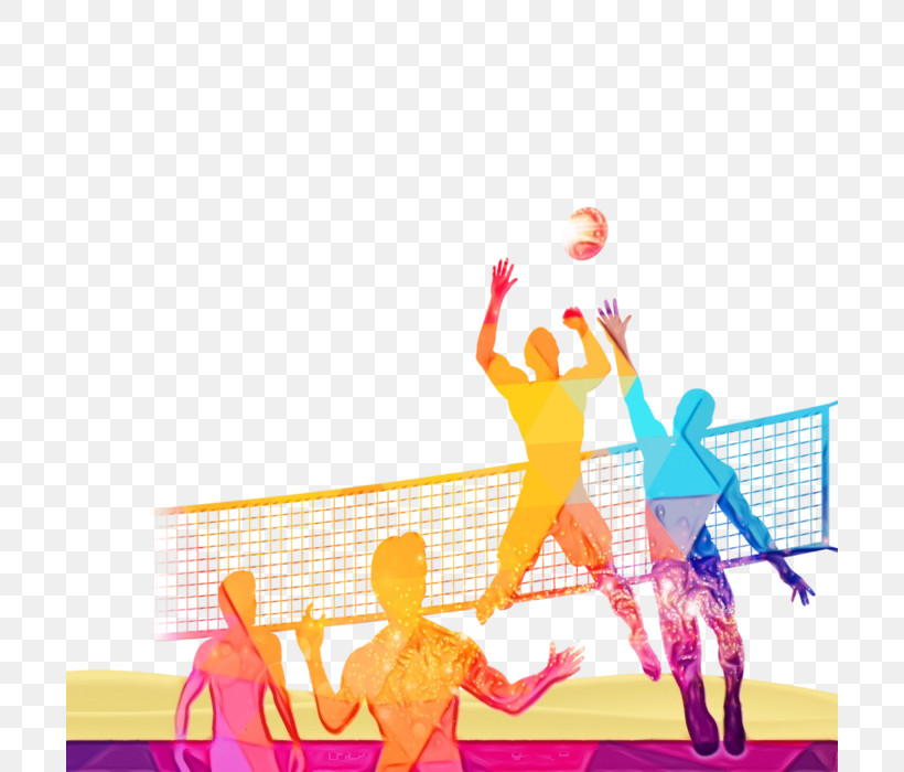 Volleyball Beach Volleyball Volleyball Net Volleyball Player, PNG, 700x700px, Watercolor, Ball, Beach Volleyball, Colegio Becquer, Competition Download Free