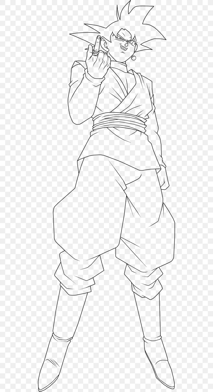 Line Art Goku Black Trunks Drawing, PNG, 528x1512px, Watercolor, Cartoon, Flower, Frame, Heart Download Free