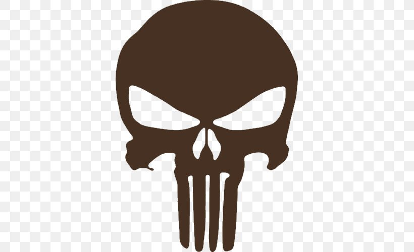 Punisher Red Skull Logo Decal Human Skull Symbolism, PNG, 500x500px, Punisher, Bone, Car, Decal, Head Download Free