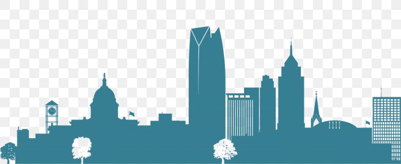 Skyline Oklahoma City Community Foundation Silhouette, PNG, 1024x420px, Skyline, Autocad Dxf, Building, City, Cityscape Download Free