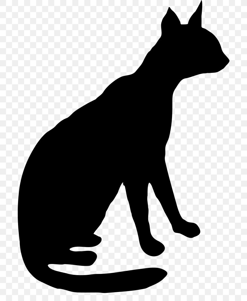 Whiskers Wildcat Silhouette Clip Art, PNG, 743x1000px, Whiskers, Big Cat, Black, Black And White, Caracal Download Free