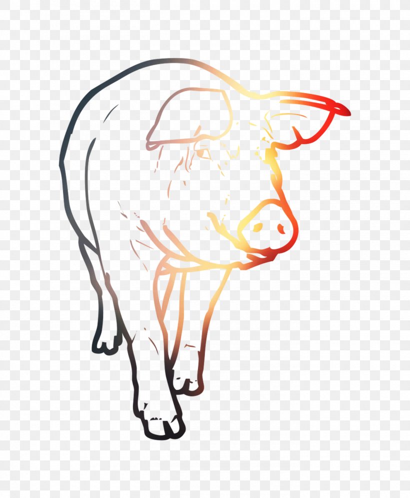 Cattle Pig Illustration Clip Art Line Art, PNG, 1400x1700px, Cattle, Art, Bovine, Bull, Cartoon Download Free