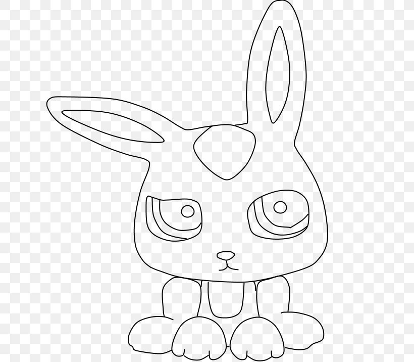 Domestic Rabbit Hare Easter Bunny Clip Art, PNG, 761x716px, Domestic Rabbit, Area, Artwork, Black And White, Cartoon Download Free