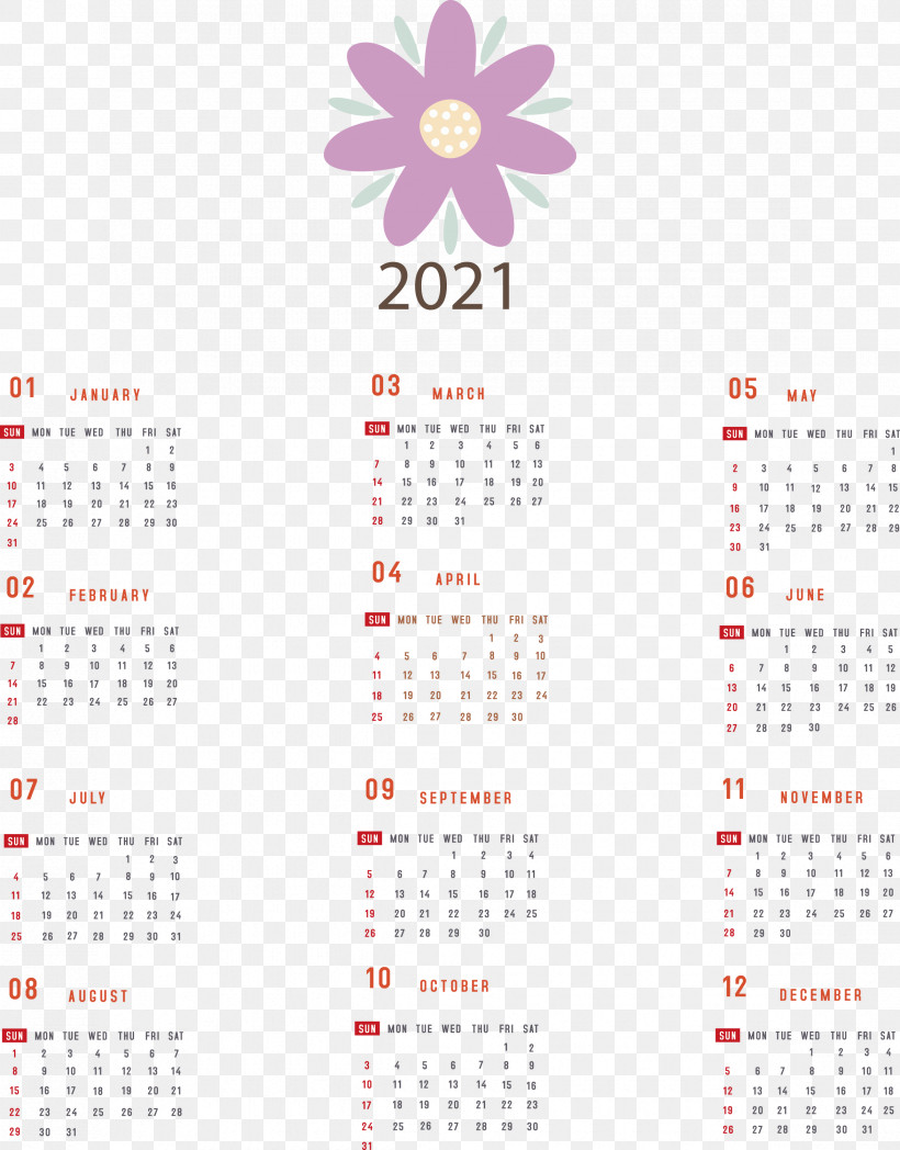 Printable 2021 Yearly Calendar 2021 Yearly Calendar, PNG, 2345x2999px, 2021 Yearly Calendar, Calendar System, Meter Download Free