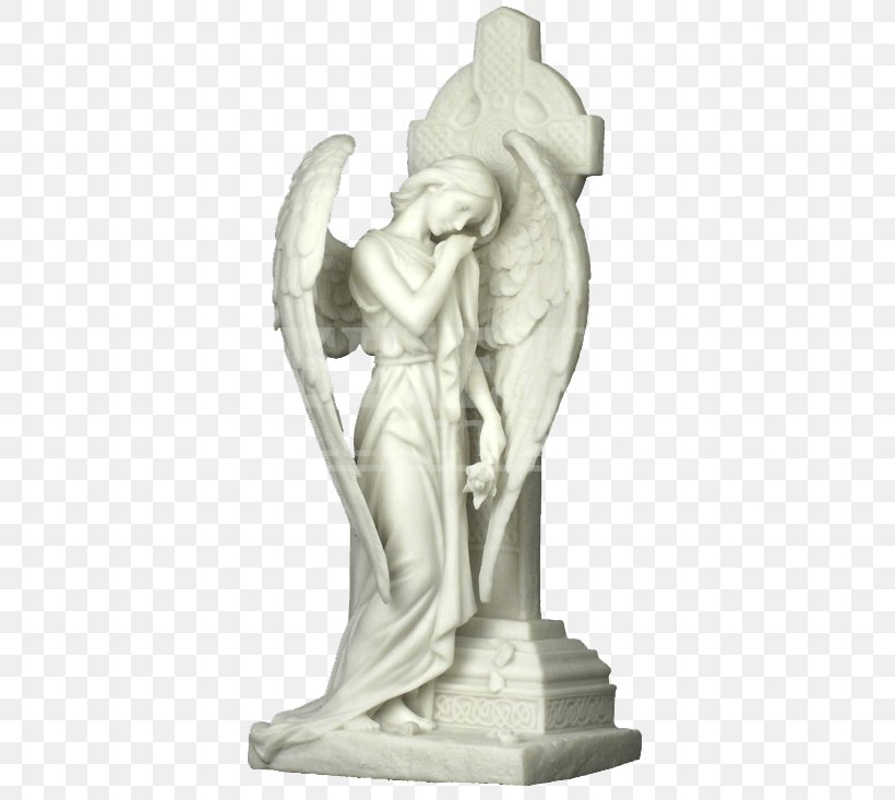 Statue Figurine Weeping Angel Sculpture, PNG, 733x733px, Statue, Angel, Celtic Cross, Classical Sculpture, Crying Download Free