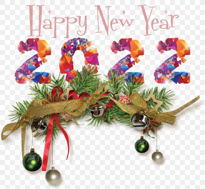 Happy New Year 2022 2022 New Year 2022, PNG, 3000x2767px, Christmas Day, Bauble, Christmas Decoration, Christmas Ornament M, Decoration Download Free