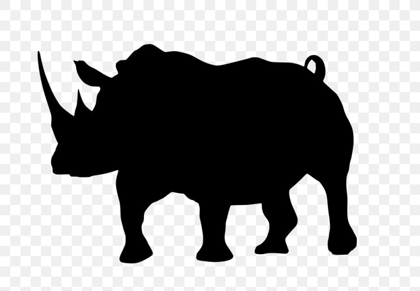 Rhinoceros Mammal, PNG, 1024x710px, Rhinoceros, Animal, Black, Black Rhinoceros, Blackandwhite Download Free