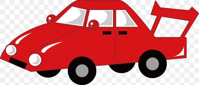 Vector Decorative Red Car, PNG, 2326x995px, Car, Automotive Design, Brand, Compact Car, Drawing Download Free
