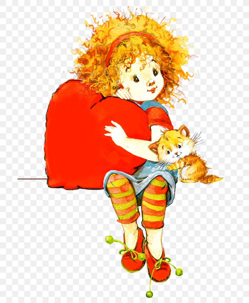 Orange, PNG, 769x1000px, Watercolor Girl, Cartoon, Cute, Little Girl, Orange Download Free