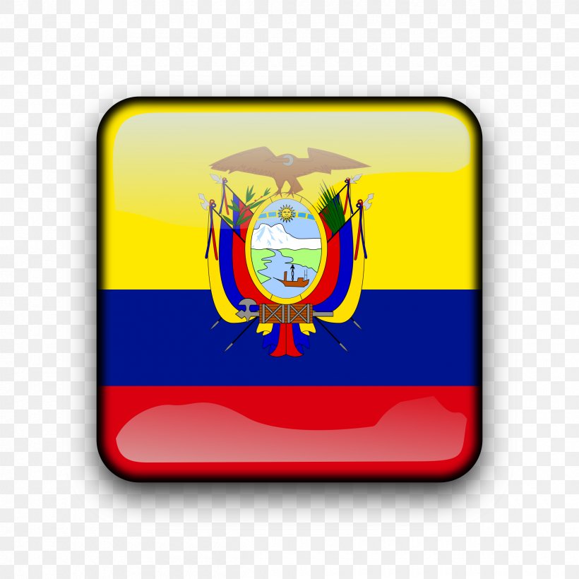 Flag Of Ecuador Flag Of Colombia National Flag, PNG, 2400x2400px, Ecuador, Colombia, Country, Emblem, Flag Download Free
