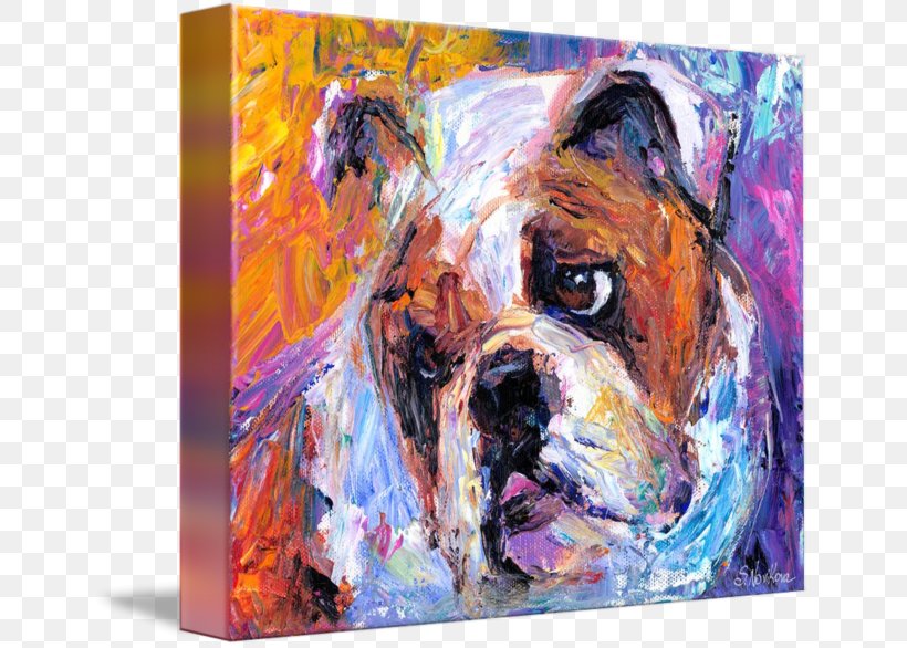 French Bulldog Dog Breed Painting Dorset Olde Tyme Bulldogge, PNG, 650x586px, Bulldog, Acrylic Paint, Art, Canvas, Canvas Print Download Free