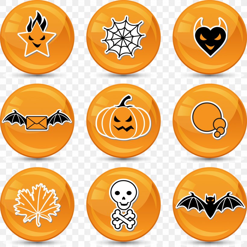 Halloween Sticker Icon, PNG, 2083x2083px, Halloween, Adhesive, All Saints Day, Emoticon, Food Download Free