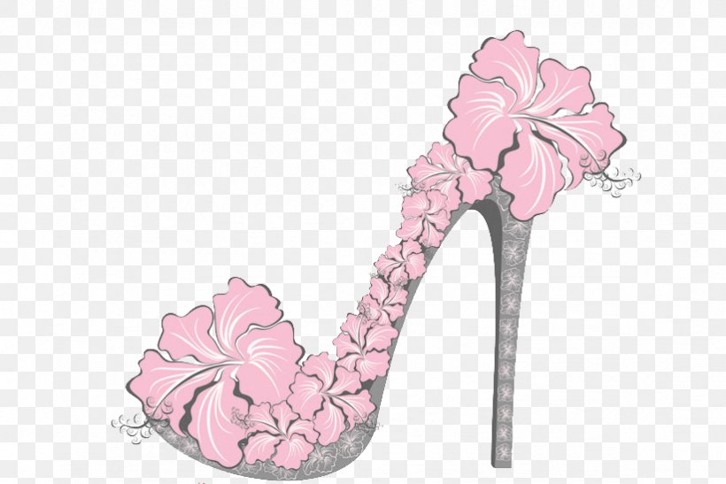 Shoe Flower, PNG, 822x549px, Shoe, Fashion, Fashion Illustration, Flower, Footwear Download Free