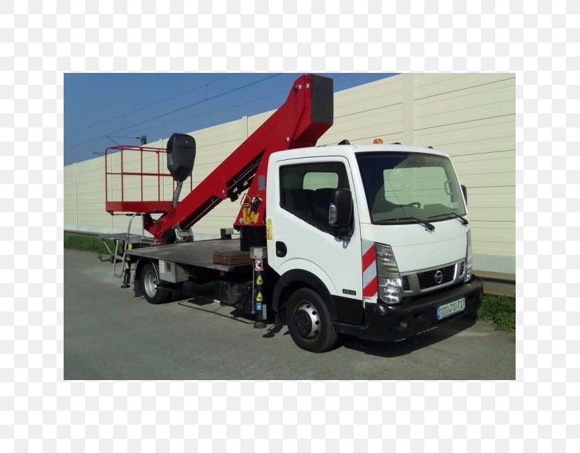Commercial Vehicle Nissan Tow Truck Aerial Work Platform, PNG, 640x640px, Commercial Vehicle, Aerial Work Platform, Automotive Exterior, Automotive Wheel System, Car Download Free