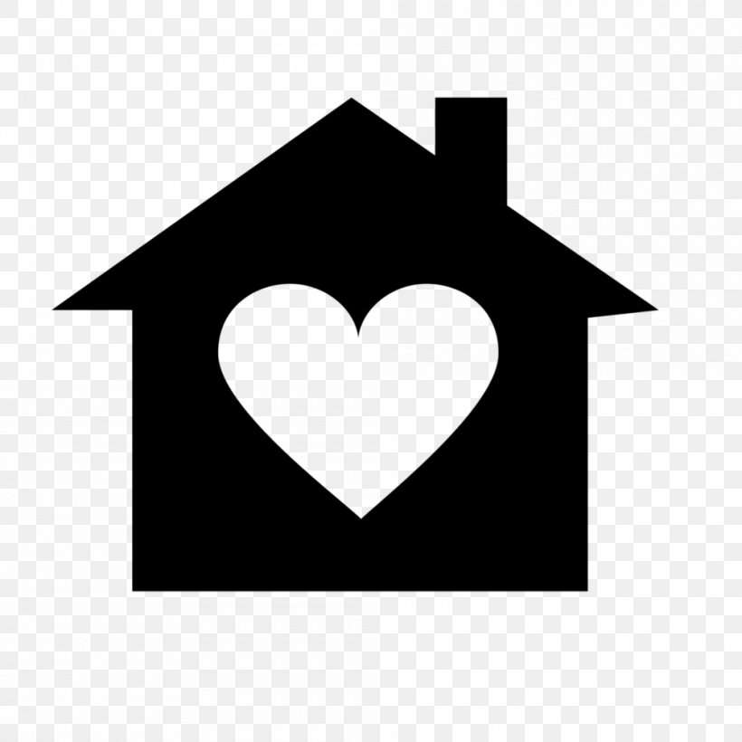 Heart House Clip Art, PNG, 1000x1000px, Heart, Black And White, Brand, House, Logo Download Free