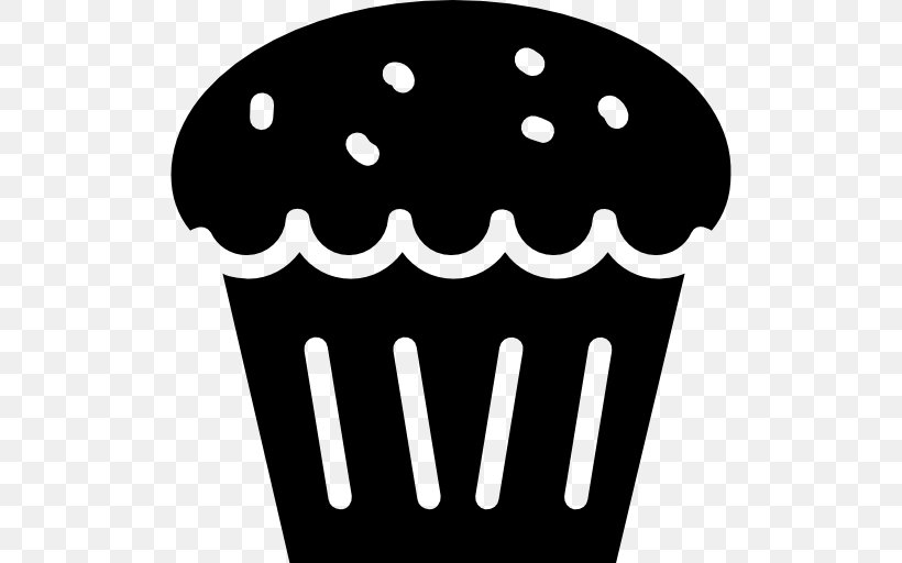 Cupcake Bakery Muffin Food, PNG, 512x512px, Cupcake, Bakery, Black, Black And White, Cake Download Free