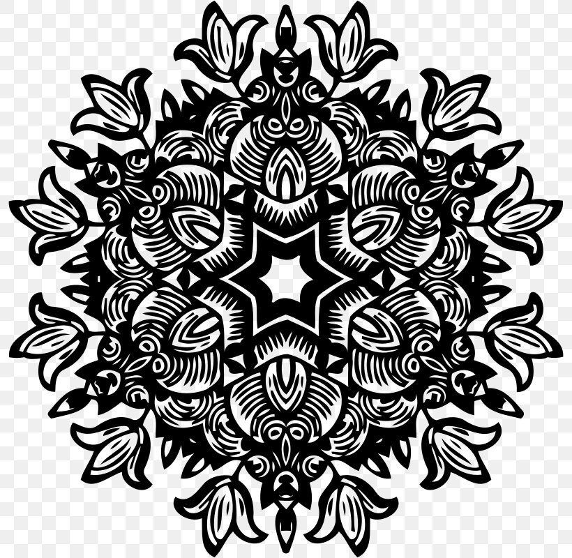 Flower Visual Arts Pattern, PNG, 796x800px, Flower, Art, Black And White, Drawing, Floral Design Download Free