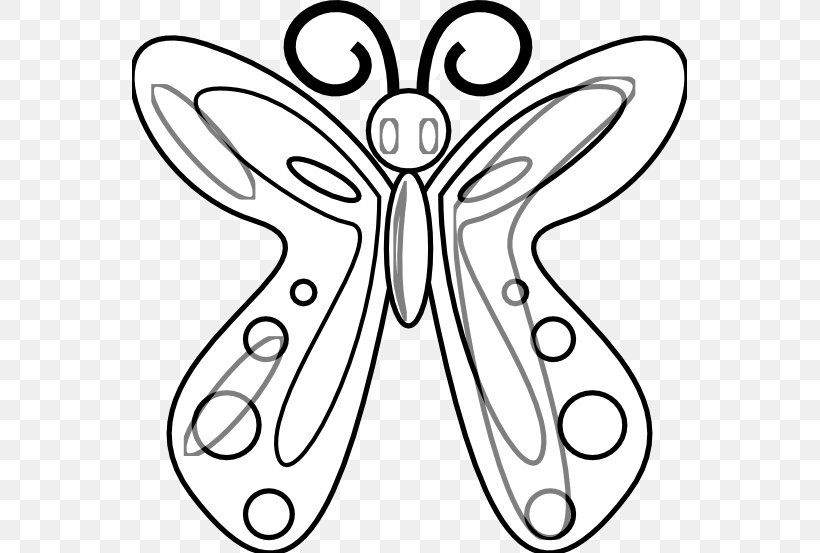 Butterfly Black And White Drawing Clip Art, PNG, 555x553px, Butterfly, Artwork, Black, Black And White, Brush Footed Butterfly Download Free