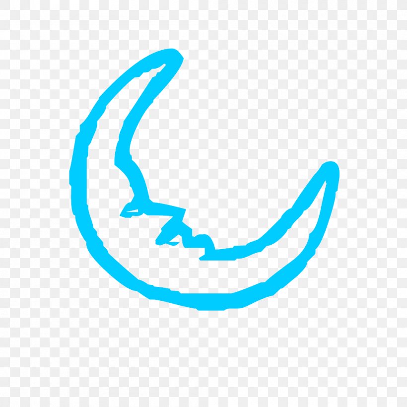 Simple Cartoon Moon Clip Art Transparent Backgroun, PNG, 1000x1000px, Logo,  Aqua, Crescent, Symbol, Text Download Free