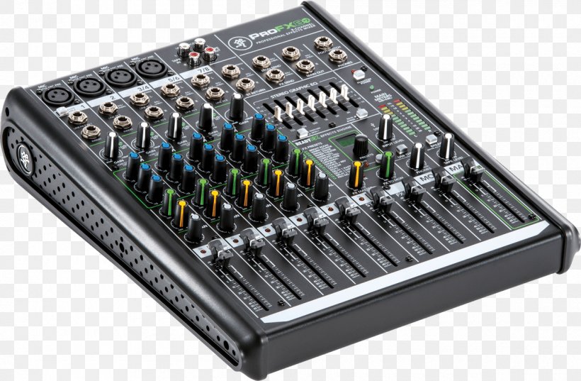Audio Mixers Mackie ProFX8v2 Microphone Sound Reinforcement System, PNG, 1200x786px, Audio Mixers, Audio, Audio Mixing, Auxsend, Effects Processors Pedals Download Free