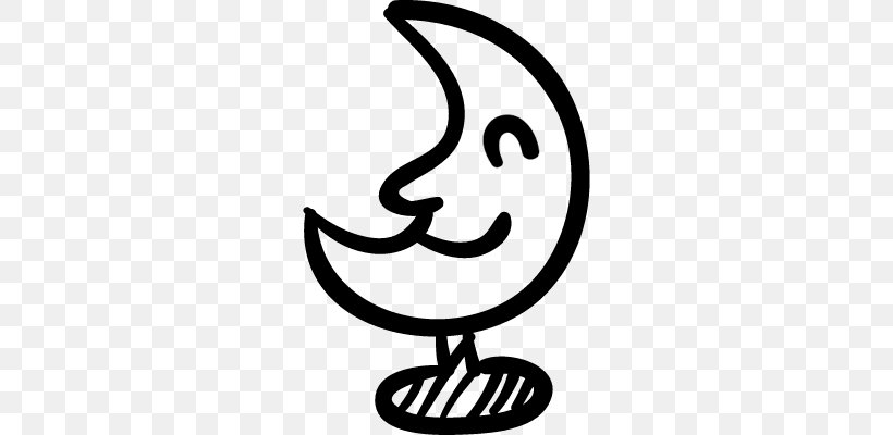 Moon Symbol, PNG, 400x400px, Moon, Artwork, Black And White, Crescent, Line Art Download Free