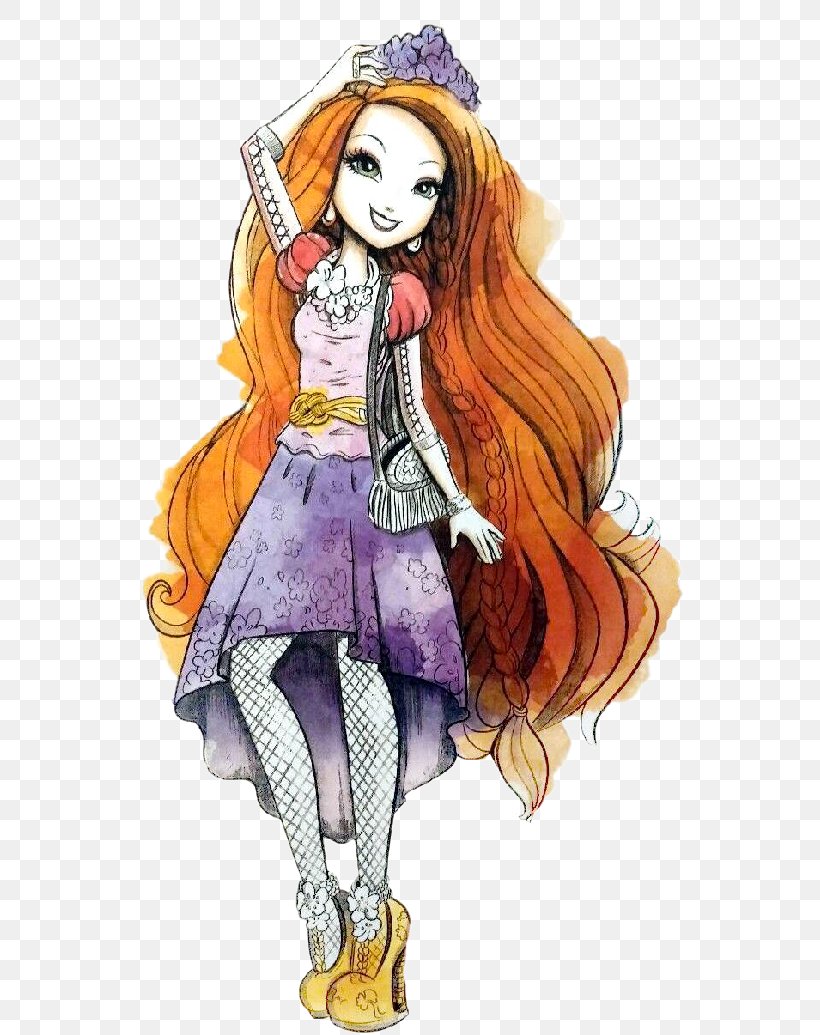 Ever After High Doll Art Museum Illustration, PNG, 558x1035px, Watercolor, Cartoon, Flower, Frame, Heart Download Free
