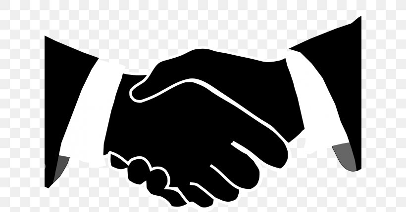 Handshake Business Clip Art, PNG, 640x430px, Handshake, Black, Black And White, Brand, Business Download Free