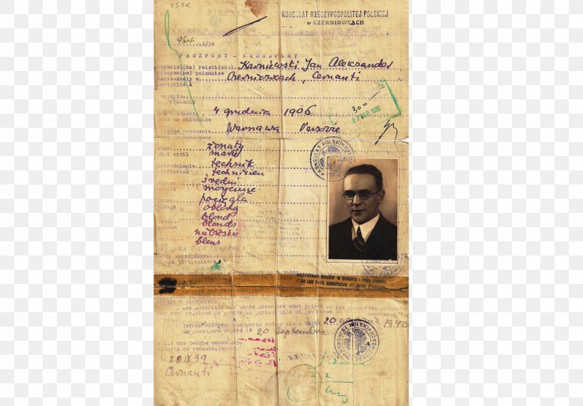 Second World War Document Fake Passport Polish Passport, PNG, 1517x1060px, Second World War, Counterfeit, Document, Europe, Fake Passport Download Free