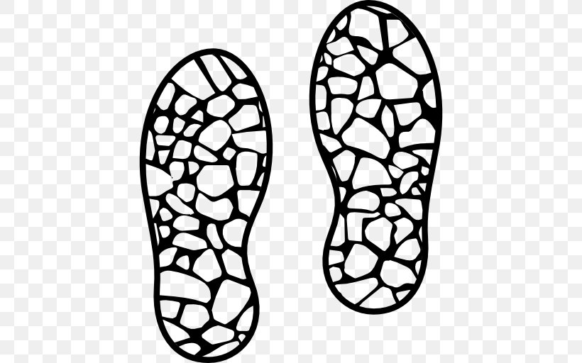 Shoe Footprint Footwear Fashion, PNG, 512x512px, Shoe, Area, Black And White, Boot, Fashion Download Free