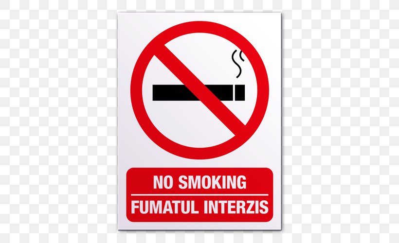 Smoking Ban Sign, PNG, 500x500px, Smoking, Area, Brand, Cigarette, Health Download Free