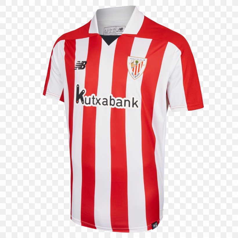 T-shirt Athletic Bilbao 2017–18 UEFA Europa League New Balance Jersey, PNG, 1000x1000px, Tshirt, Active Shirt, Athletic Bilbao, Brand, Clothing Download Free
