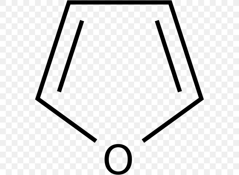 Furan Pyrrole Furfural Heterocyclic Compound Thiophene, PNG, 585x600px, Furan, Area, Aromatic Hydrocarbon, Black, Black And White Download Free