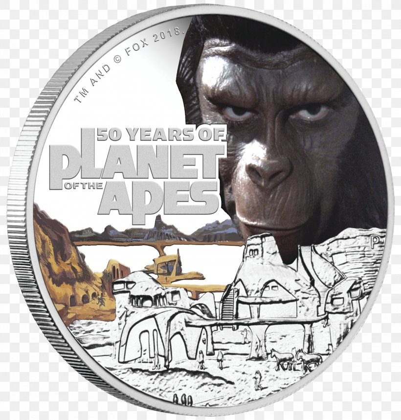 Perth Mint Planet Of The Apes Dr. Zaius Coin, PNG, 1529x1600px, Perth Mint, Ape, Charlton Heston, Coin, Collectable Download Free